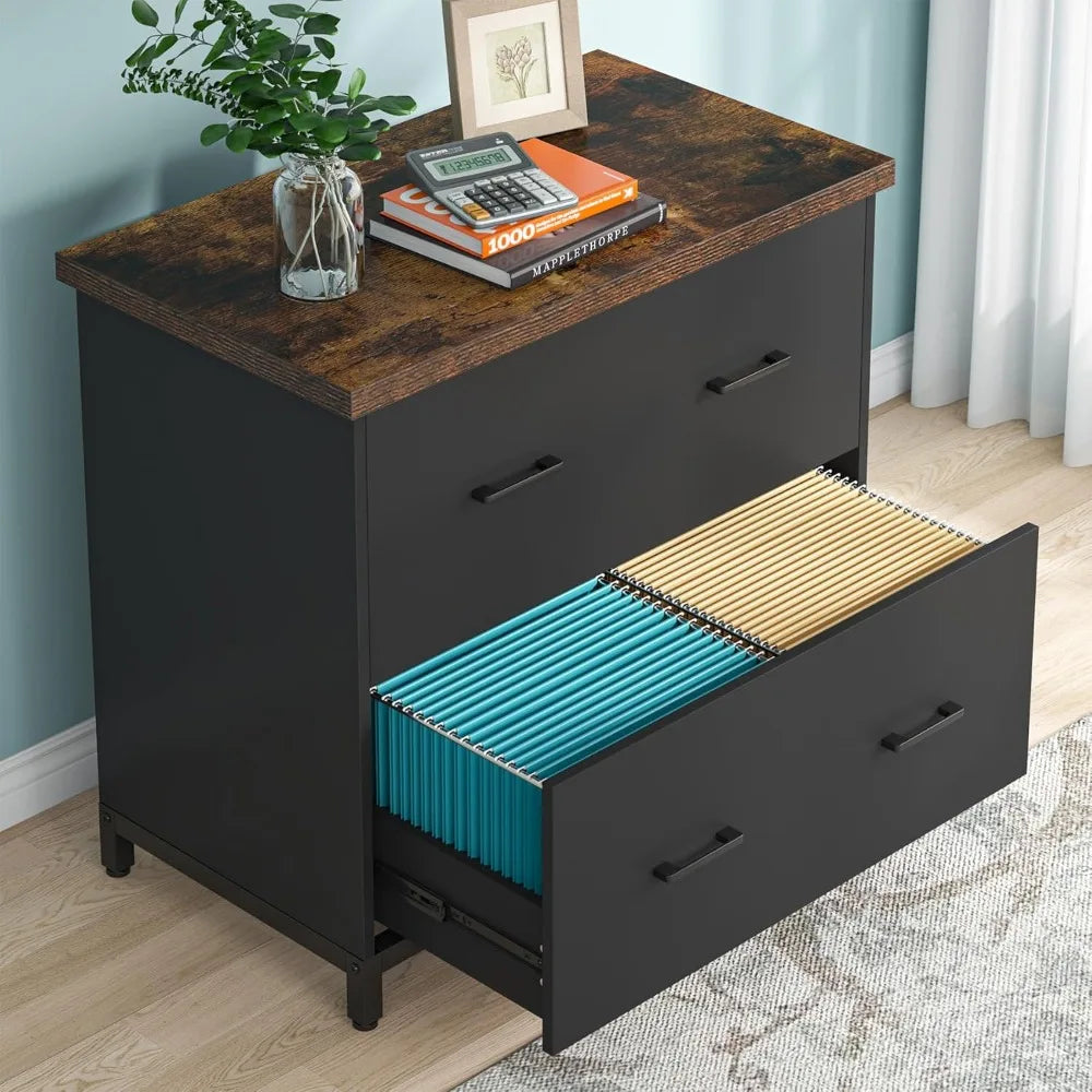 2-Drawer Wood Lateral File Cabinet