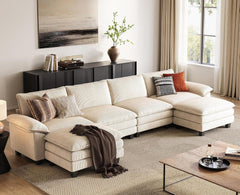 Sectionl Loveset Sof - 90'' Oversized Corduroy Cloud Couch Soft Modern Comfy Green Loveset Couch Deep Set Couches for Living Room Bedroom prtment Office, Green