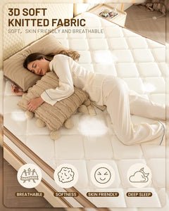 12 Inch Queen Mattress, Hybrid Medium Firm Memory Foam Mattress with Innerspring, Reinforced Edge Support, Cooling Gel Pillow Top, Pressure Relief & Motion Isolation, Bed in a Box, Full/King Size