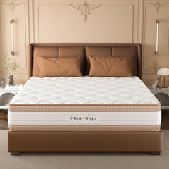 12 Inch Queen Mattress, Hybrid Medium Firm Memory Foam Mattress with Innerspring, Reinforced Edge Support, Cooling Gel Pillow Top, Pressure Relief & Motion Isolation, Bed in a Box, Full/King Size