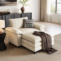 Sectionl Loveset Sof - 90'' Oversized Corduroy Cloud Couch Soft Modern Comfy Green Loveset Couch Deep Set Couches for Living Room Bedroom prtment Office, Green