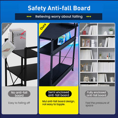 L-Shape Gaming Desk with Drawers