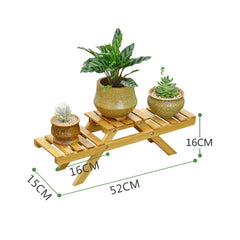 Wooden Multi-Layer Folding Plant Stand