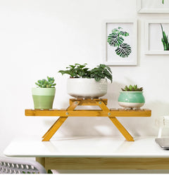 Wooden Multi-Layer Folding Plant Stand