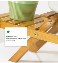Wooden Multi-Layer Folding Plant Stand