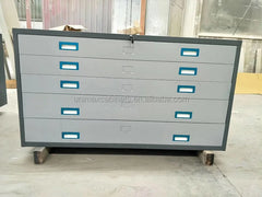 5-Drawer Metal Flat File Cabinet