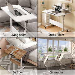 Height Adjustable Foldable Desk with Wheels