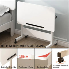 Height Adjustable Foldable Desk with Wheels