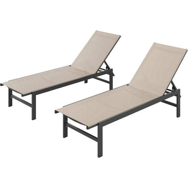 Aluminum Chaise Lounge Chair – 5-Position Recliner