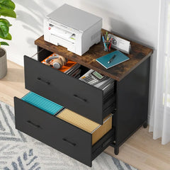 2-Drawer Wood Lateral File Cabinet