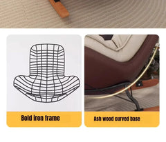 Modern Honeycomb Rocking Chair