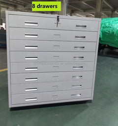 5-Drawer Metal Flat File Cabinet
