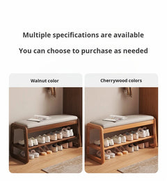 Solid Wood Entrance Shoe Cabinet