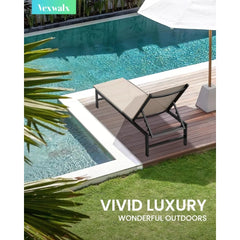 Aluminum Chaise Lounge Chair – 5-Position Recliner