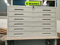 5-Drawer Metal Flat File Cabinet