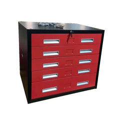 5-Drawer Metal Flat File Cabinet
