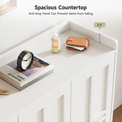 3-Door Shoe Cabinet with Adjustable Shelves