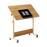 Height Adjustable Foldable Desk with Wheels