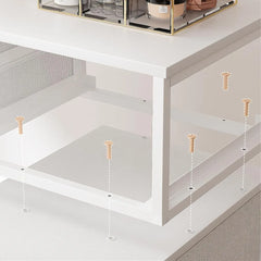 67" Rotatable Vanity Desk with Charging Station & LED Light