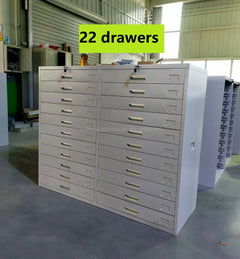 5-Drawer Metal Flat File Cabinet