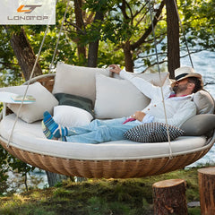 Outdoor Rattan Hammock Swing Chair