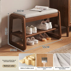 Solid Wood Entrance Shoe Cabinet