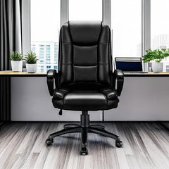 Home Office Chair, 400LBS Big and Tall Computer Chair Heavy Duty Design, Ergonomic High Back Cushion Lumbar Back Support, Adjustable Executive Leather with Armrest