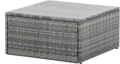 6 Piece Outdoor Patio Furniture Set with Lift Top Table & Ottomans, Outdoor Sectional All Weather PE Rattan Wicker Sectional Furniture Chair Set with Cushions and Tea Table (Dark Gray)