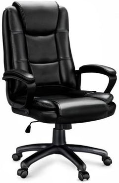 Home Office Chair, 400LBS Big and Tall Computer Chair Heavy Duty Design, Ergonomic High Back Cushion Lumbar Back Support, Adjustable Executive Leather with Armrest