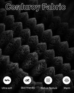 105 Inch Cloud Sectionl Couch,Modern Modulr Sectionl Sof with Deep Set,Corduroy Boneless Couches with L-Shpe Chise for Living Room Bedroom,No ssembly Required (Blck, Left Fcing Chise)