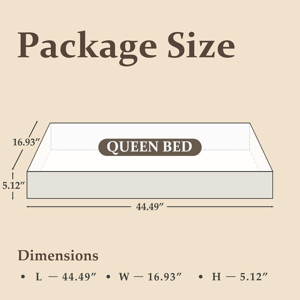 Queen Bed Frame with Headboard and Footboard, with under Bed Storage, All-Metal Support System, No Box Spring Needed, Easy Assembly,Rustic Brown
