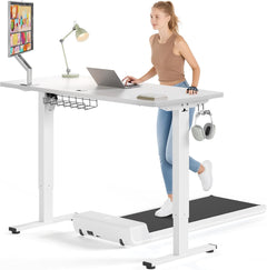 Electric Standing Desk Adjustable - 48 X 24 Inch Sit Stand up Desk with Cable Management - 3 Memory Preset Adjustable Height Table