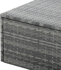 6 Piece Outdoor Patio Furniture Set with Lift Top Table & Ottomans, Outdoor Sectional All Weather PE Rattan Wicker Sectional Furniture Chair Set with Cushions and Tea Table (Dark Gray)